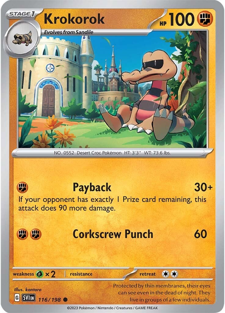 Krokorok (116/198) [Scarlet & Violet: Base Set] | Good Games Cannington