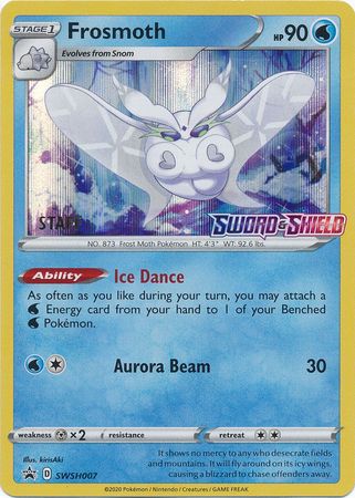Frosmoth (SWSH007) (Staff Prerelease Promo) [Sword & Shield: Black Star Promos] | Good Games Cannington