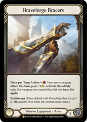 Braveforge Bracers [U-WTR116] (Welcome to Rathe Unlimited)  Unlimited Rainbow Foil | Good Games Cannington