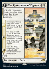The Restoration of Eiganjo // Architect of Restoration (Showcase Soft Glow) [Kamigawa: Neon Dynasty] | Good Games Cannington