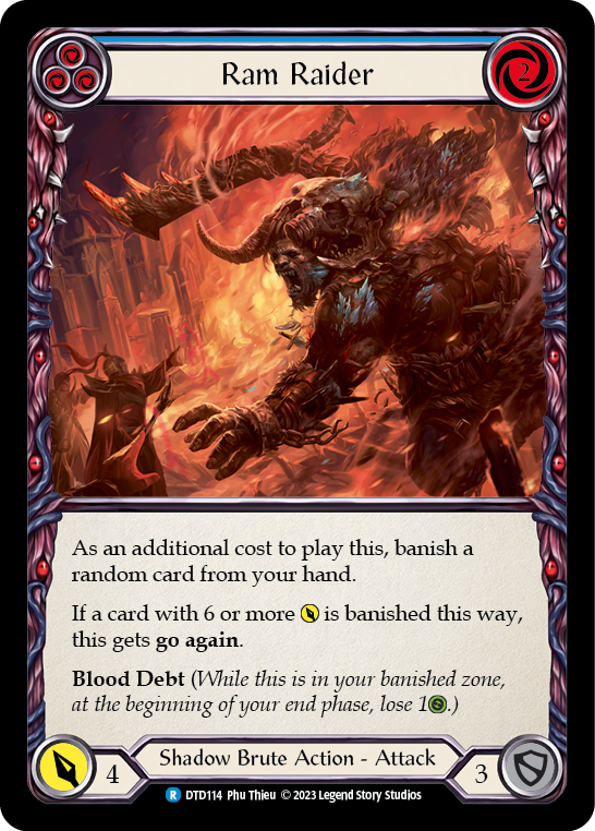Ram Raider (Blue) [DTD114] (Dusk Till Dawn)  Rainbow Foil | Good Games Cannington