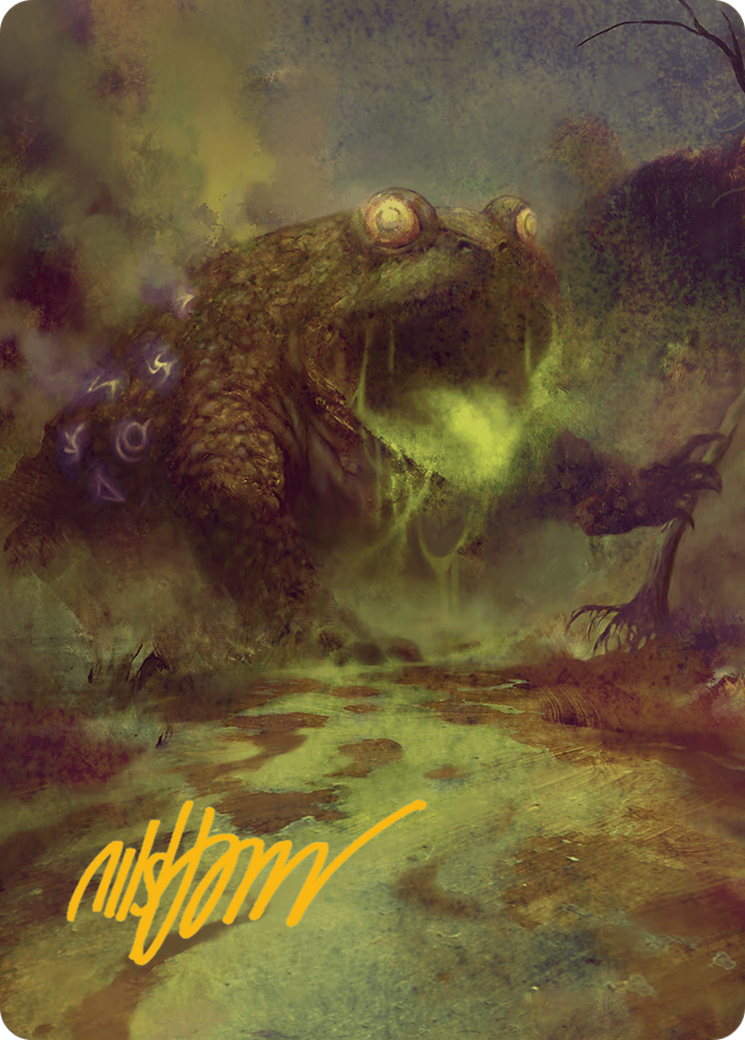 The Gitrog Monster Art Card (Gold-Stamped Signature) [Bloomburrow Art Series] | Good Games Cannington