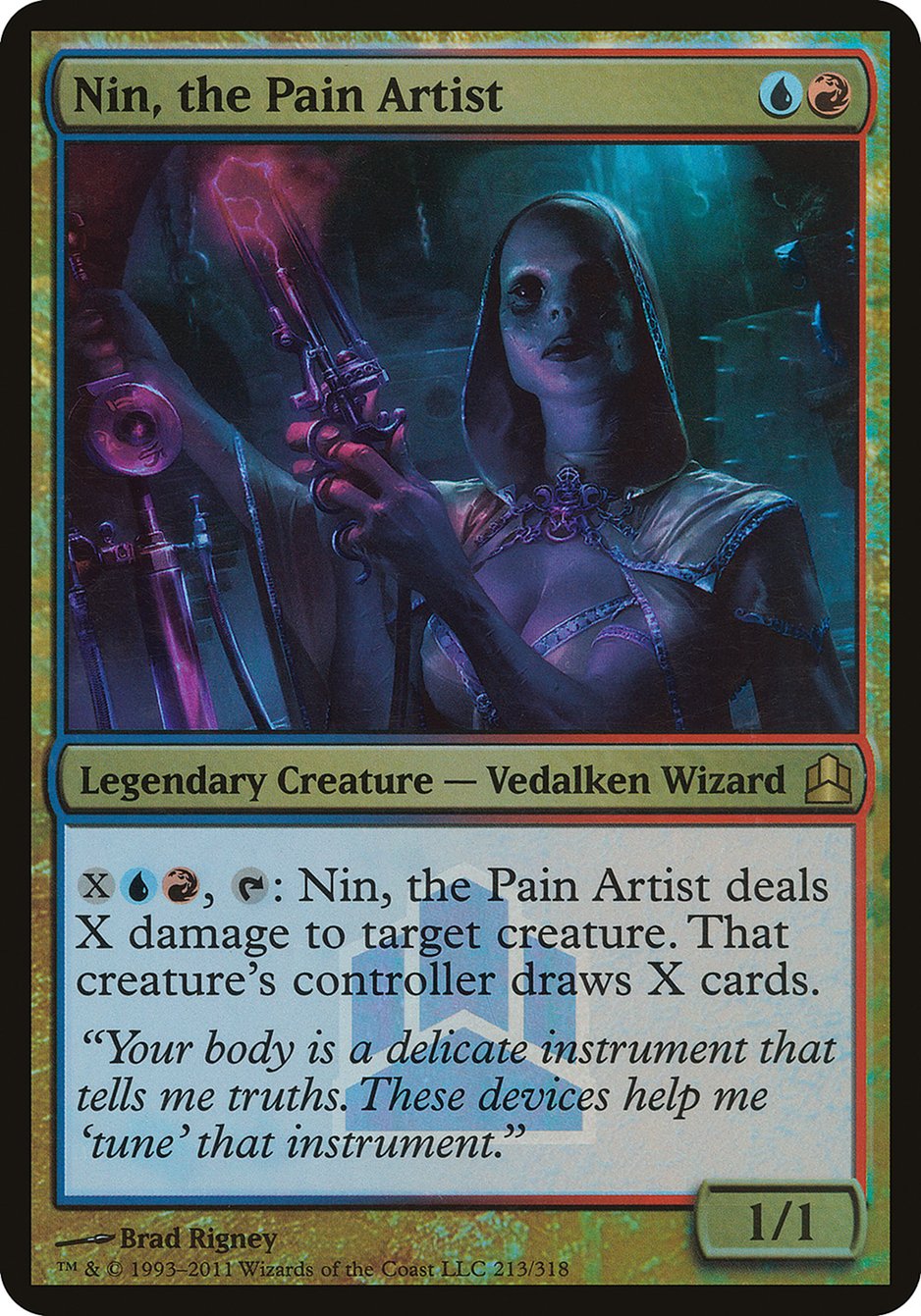 Nin, the Pain Artist (Launch) (Oversized) [Commander 2011 Oversized] | Good Games Cannington