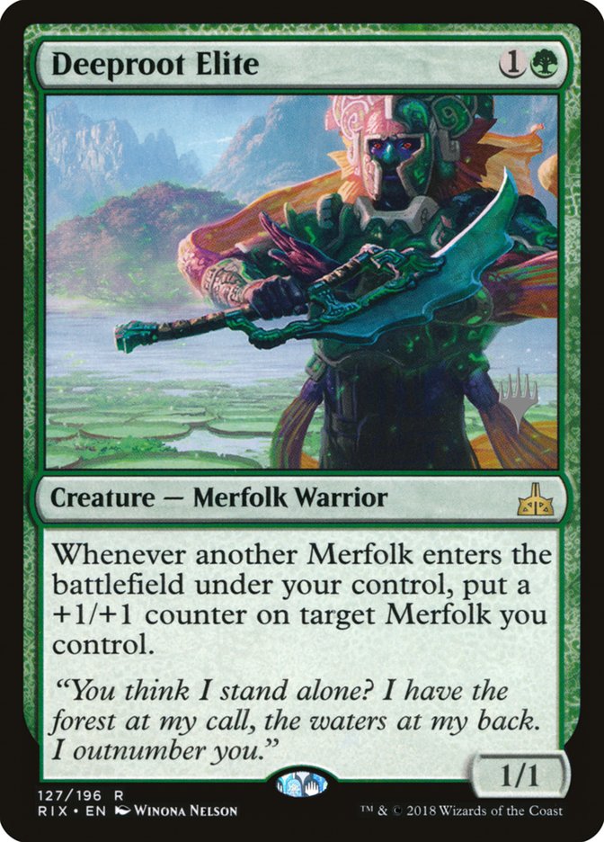 Deeproot Elite (Promo Pack) [Rivals of Ixalan Promos] | Good Games Cannington