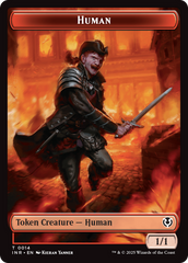 Elemental // Human (0014) Double-Sided Token [Innistrad Remastered Tokens] | Good Games Cannington