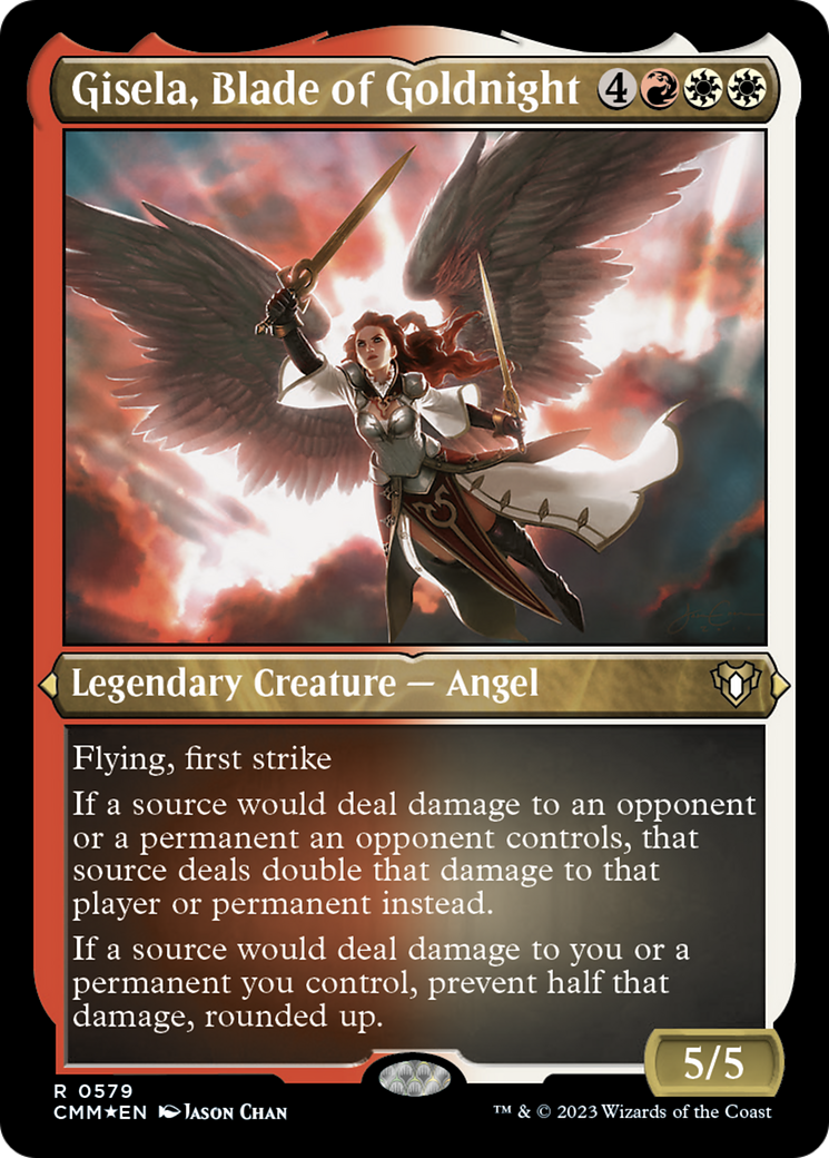 Gisela, Blade of Goldnight (Foil Etched) [Commander Masters] | Good Games Cannington