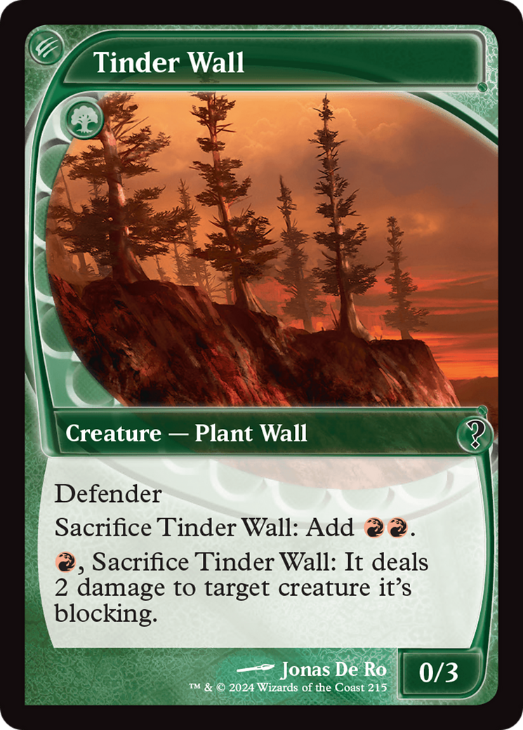 Tinder Wall (Future Sight) [Mystery Booster 2] | Good Games Cannington