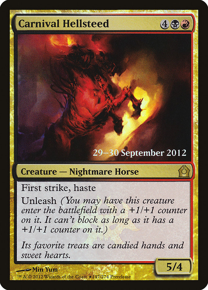 Carnival Hellsteed [Return to Ravnica Prerelease Promos] | Good Games Cannington