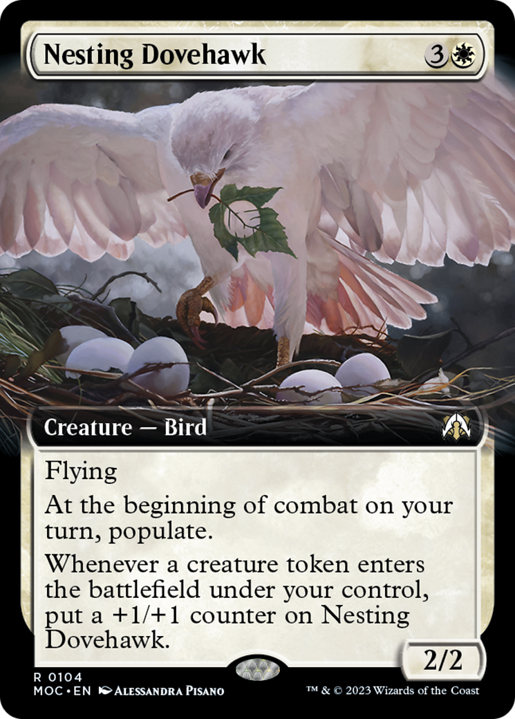 Nesting Dovehawk (Extended Art) [March of the Machine Commander] | Good Games Cannington