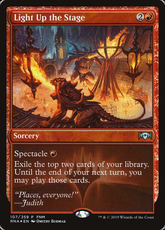 Light Up the Stage (FNM) [Ravnica Allegiance Promos] | Good Games Cannington