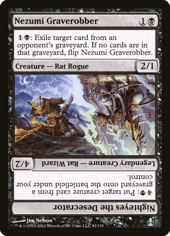 Nezumi Graverobber // Nighteyes the Desecrator [Commander 2011] | Good Games Cannington
