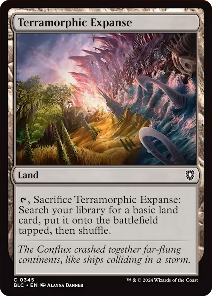Terramorphic Expanse [Bloomburrow Commander] | Good Games Cannington