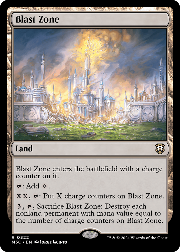Blast Zone (Ripple Foil) [Modern Horizons 3 Commander] | Good Games Cannington
