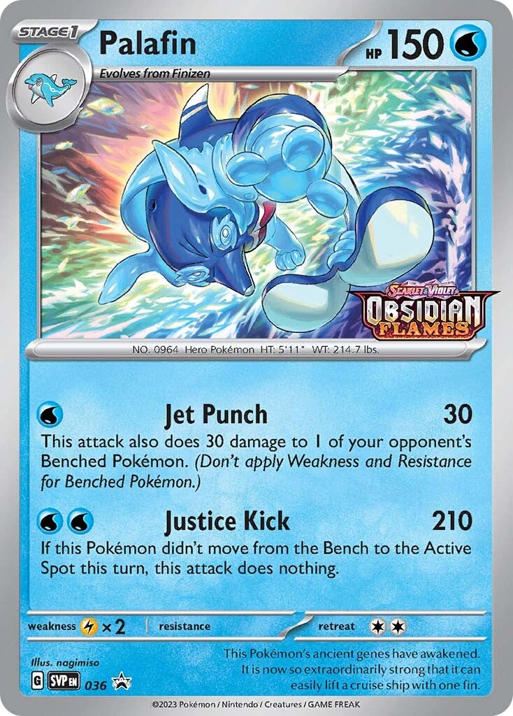 Palafin (036) (Stamped) [Scarlet & Violet: Black Star Promos] | Good Games Cannington