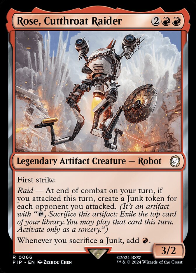 Rose, Cutthroat Raider 66/326 (Universes Beyond: Fallout)  | Good Games Cannington