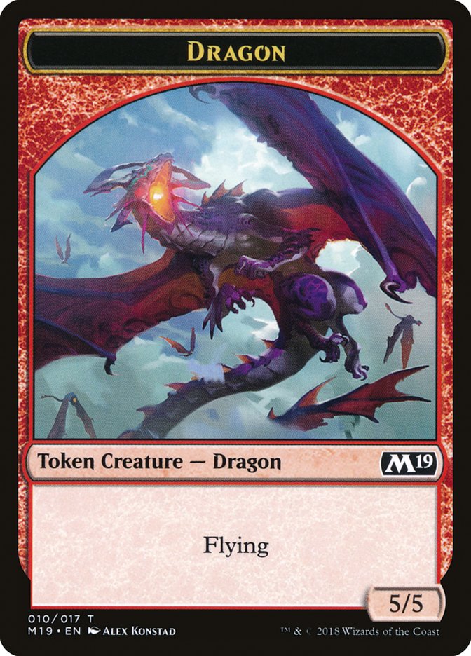 Dragon Token (010/017) [Core Set 2019 Tokens] | Good Games Cannington