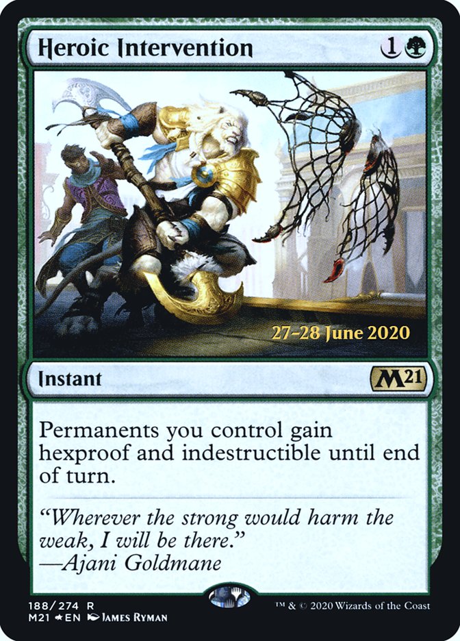 Heroic Intervention [Core Set 2021 Prerelease Promos] | Good Games Cannington