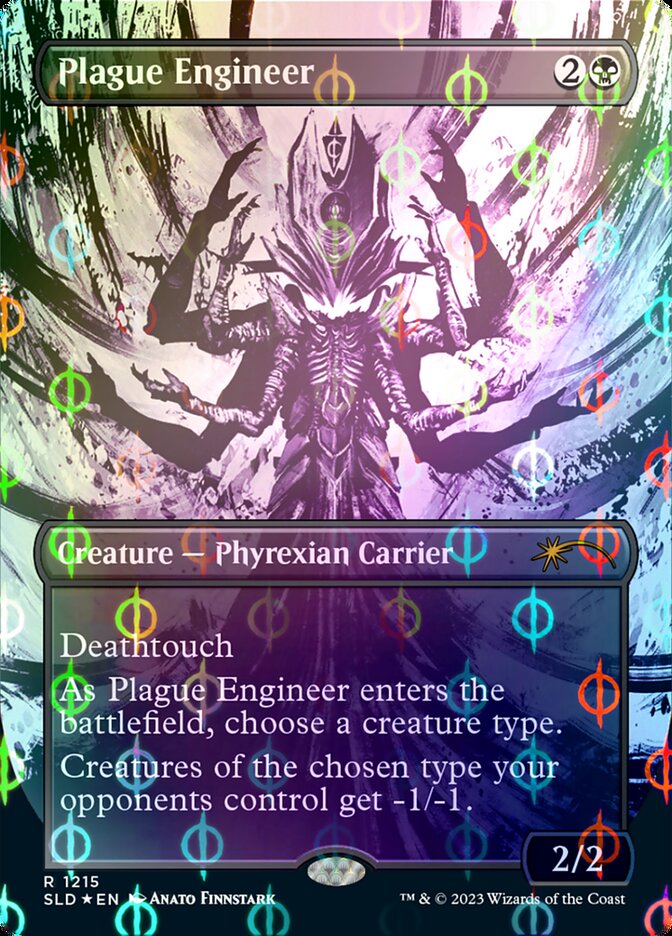 Plague Engineer (Borderless Ichor Step-and-Compleat Foil) [Secret Lair Drop Series] | Good Games Cannington