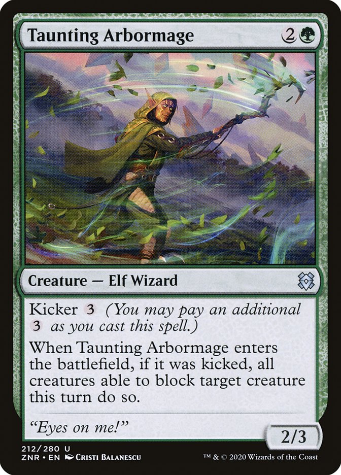 Taunting Arbormage 212 (Zendikar Rising)  | Good Games Cannington
