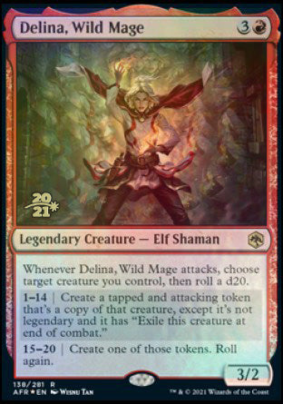Delina, Wild Mage [Dungeons & Dragons: Adventures in the Forgotten Realms Prerelease Promos] | Good Games Cannington