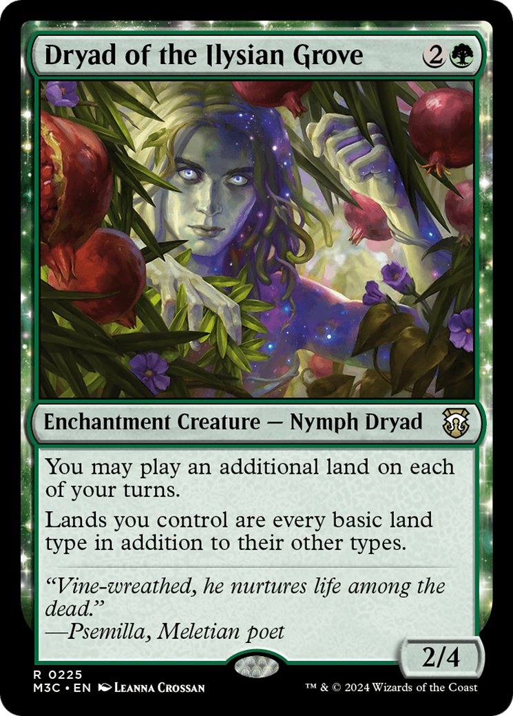 Dryad of the Ilysian Grove (Ripple Foil) [Modern Horizons 3 Commander] | Good Games Cannington