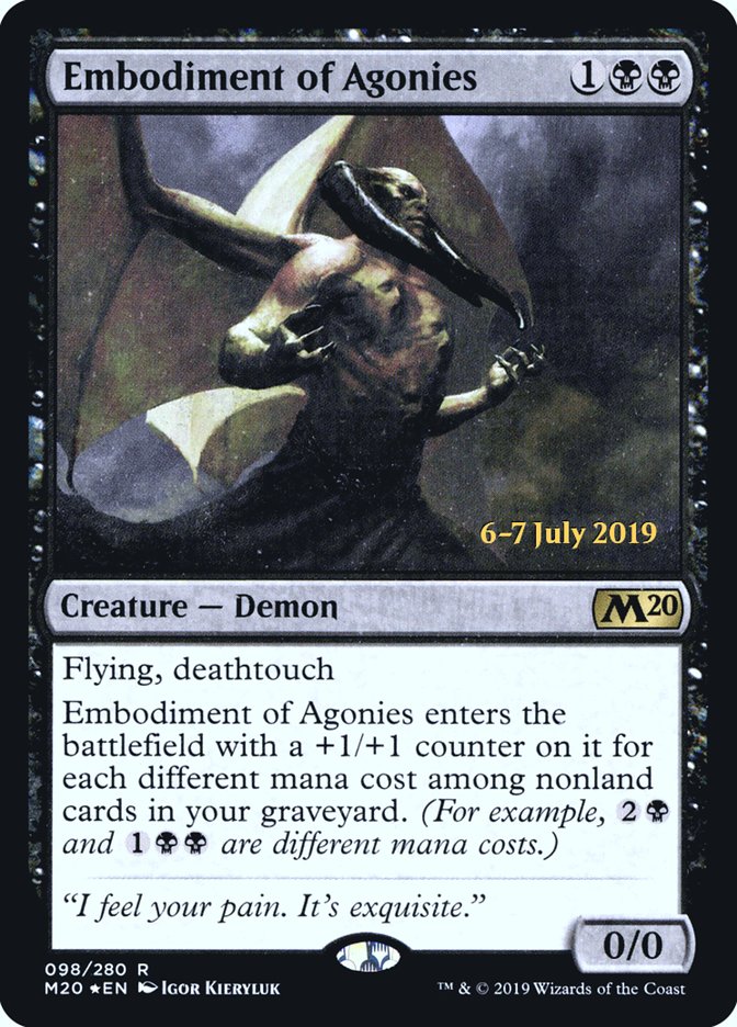 Embodiment of Agonies [Core Set 2020 Prerelease Promos] | Good Games Cannington