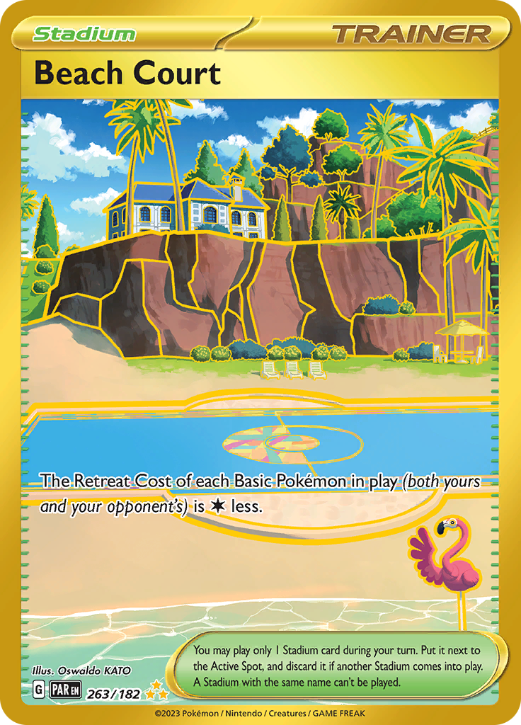 Beach Court (263/182) [Scarlet & Violet: Paradox Rift] | Good Games Cannington