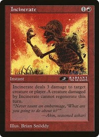 Incinerate (Oversized) [Oversize Cards] | Good Games Cannington
