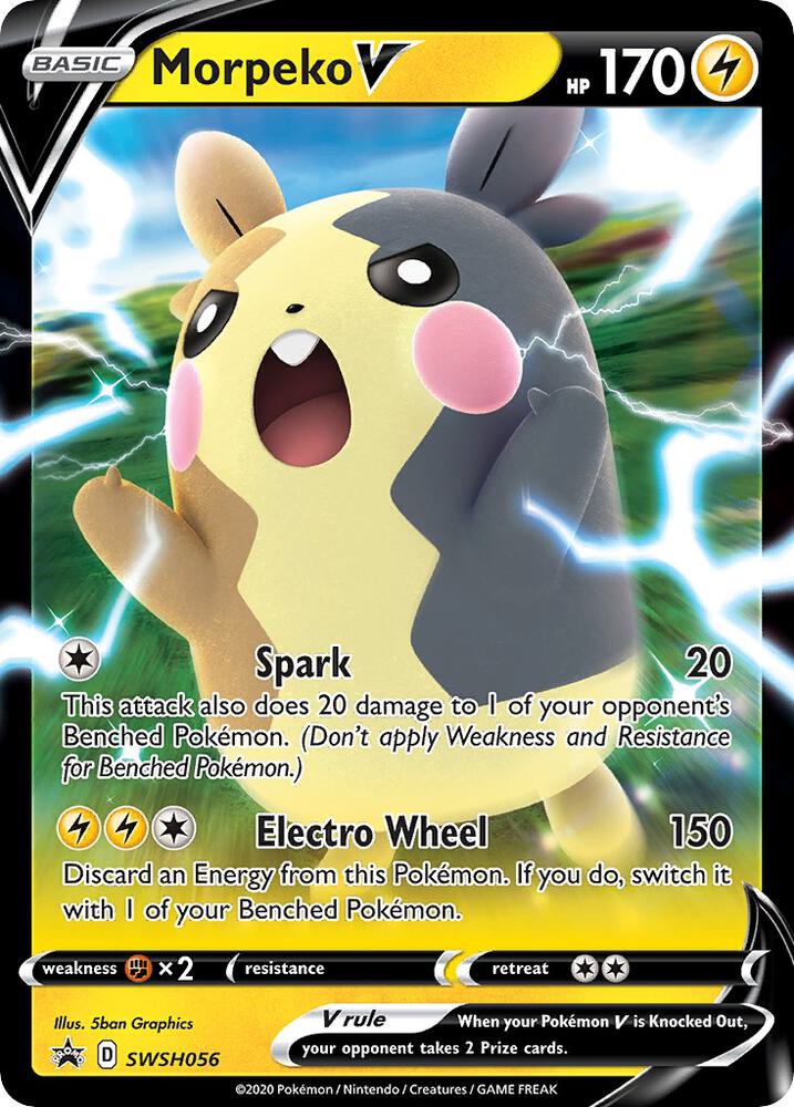 Morpeko V SWSH056 (SWSH: Sword & Shield Promo Cards)  - Holofoil | Good Games Cannington