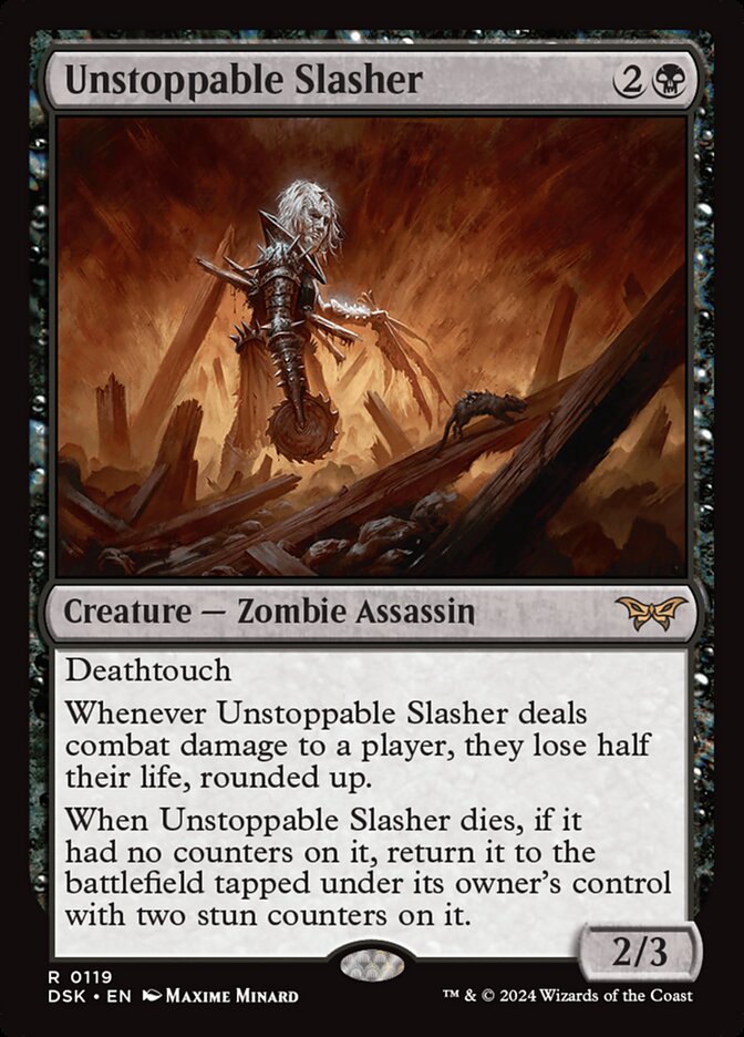 Unstoppable Slasher 0119 119 (Duskmourn: House of Horror)  - Foil | Good Games Cannington