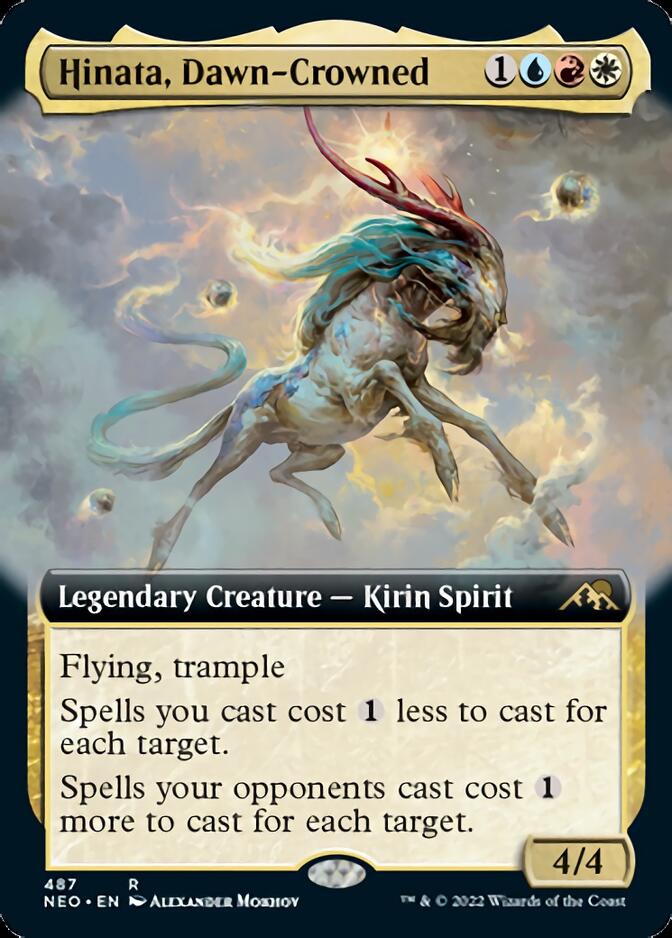 Hinata, Dawn-Crowned (Extended Art) [Kamigawa: Neon Dynasty] | Good Games Cannington
