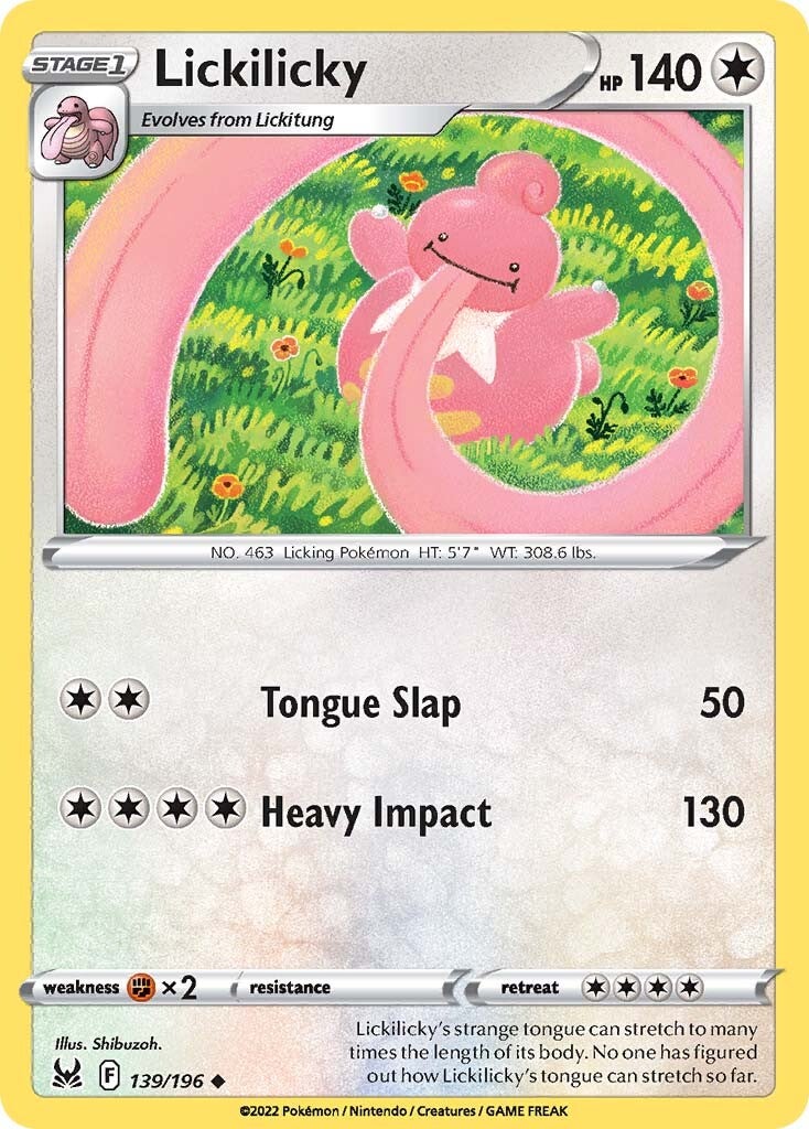 Lickilicky (139/196) [Sword & Shield: Lost Origin] | Good Games Cannington