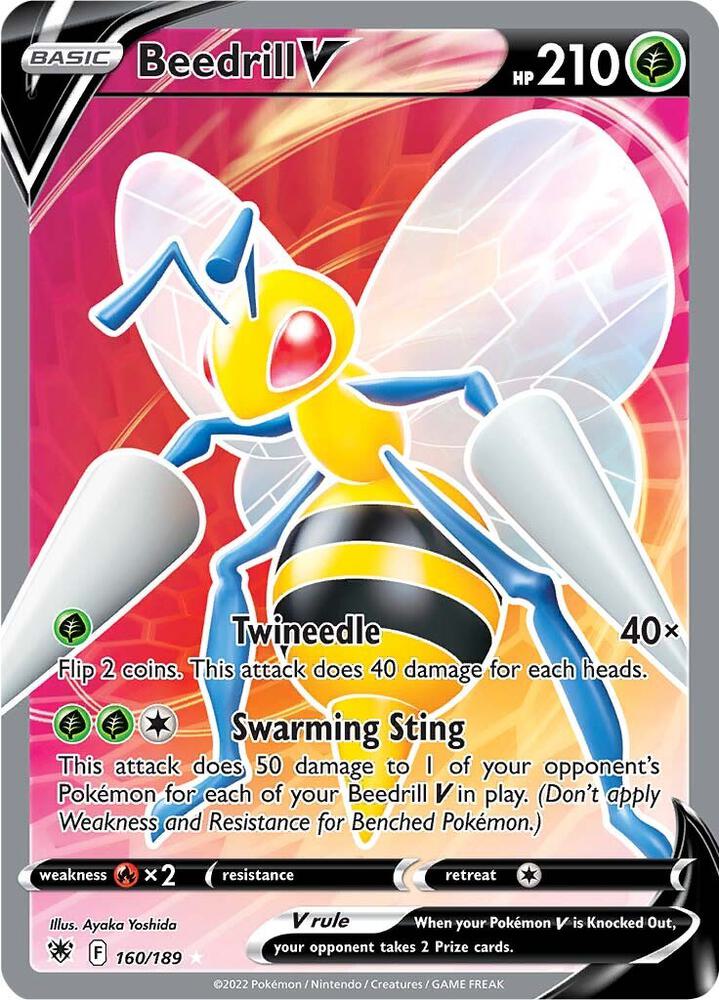 Beedrill V Full Art (SWSH10: Astral Radiance)  - Holofoil | Good Games Cannington