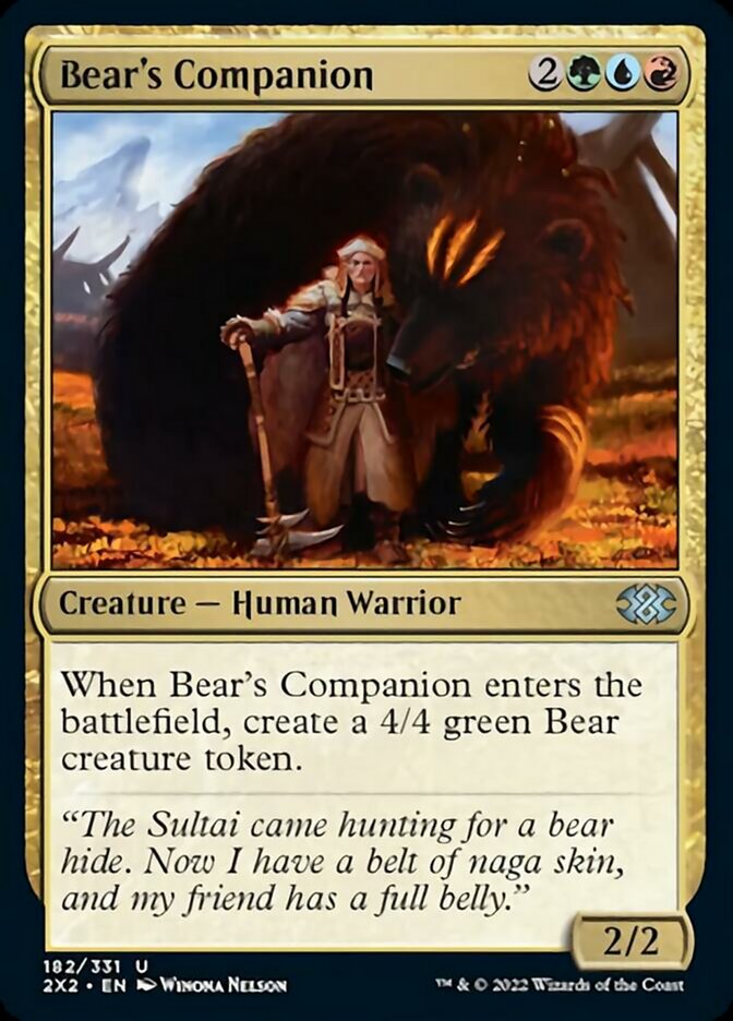 Bear's Companion [Double Masters 2022] | Good Games Cannington