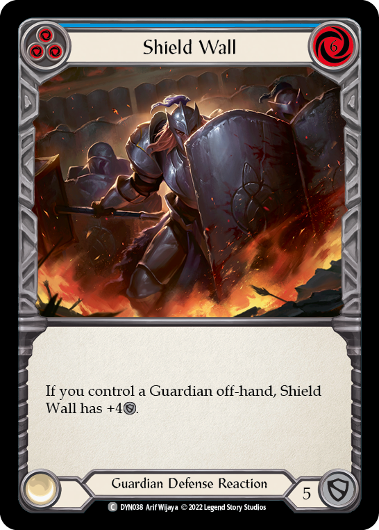 Shield Wall (Blue) [DYN038] (Dynasty) | Good Games Cannington