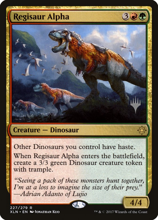Regisaur Alpha (Promo Pack) [Ixalan Promos] | Good Games Cannington