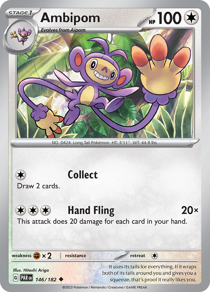 Ambipom (146/182) [Scarlet & Violet: Paradox Rift] | Good Games Cannington