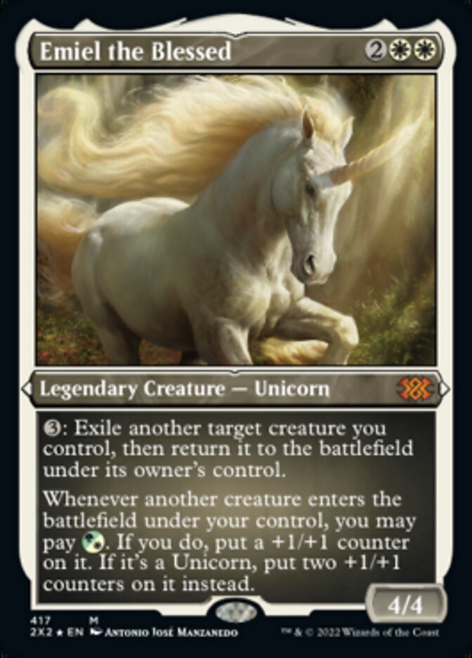Emiel the Blessed (Foil Etched) [Double Masters 2022] | Good Games Cannington
