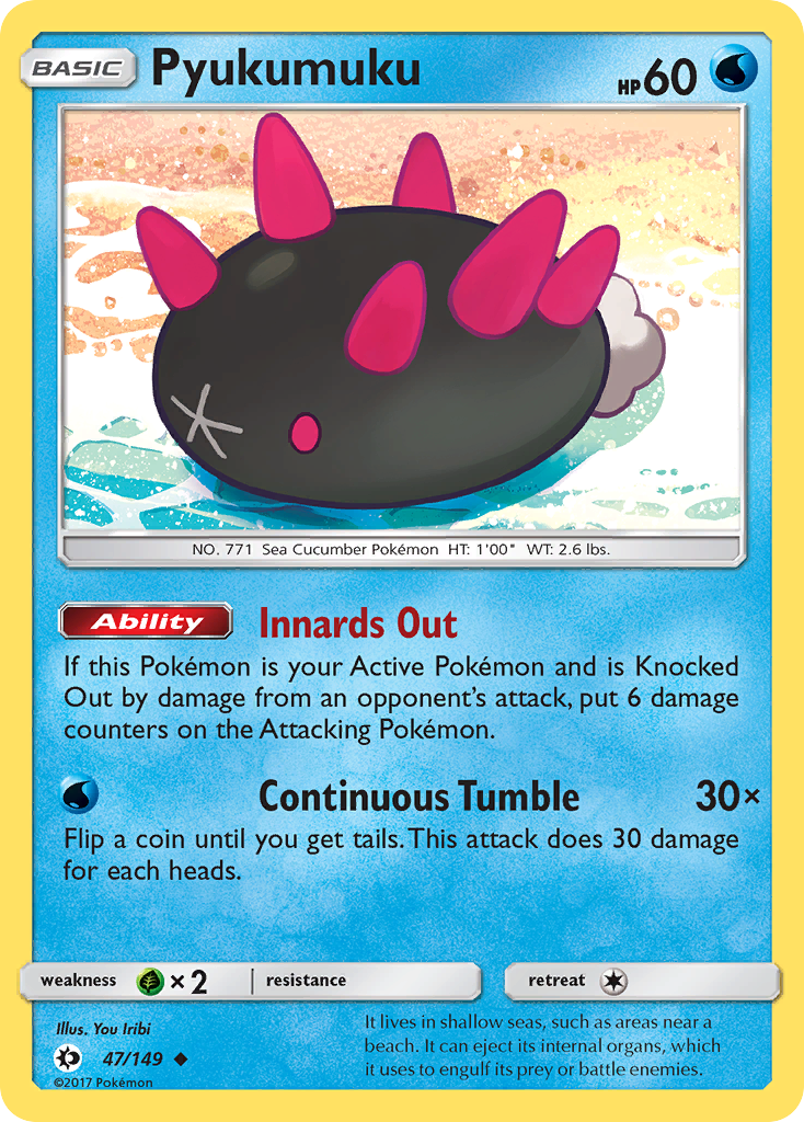 Pyukumuku (47/149) [Sun & Moon: Base Set] | Good Games Cannington