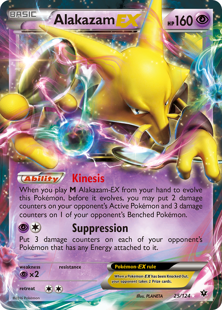 Alakazam EX (25/124) [XY: Fates Collide] | Good Games Cannington