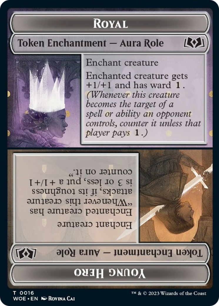 Royal Role // Young Hero Role Token [Wilds of Eldraine Tokens] | Good Games Cannington