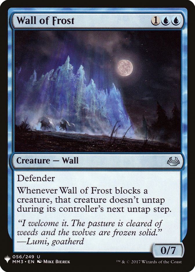 Wall of Frost [Mystery Booster] | Good Games Cannington