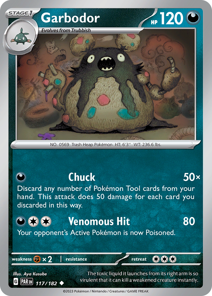 Garbodor (117/182) [Scarlet & Violet: Paradox Rift] | Good Games Cannington