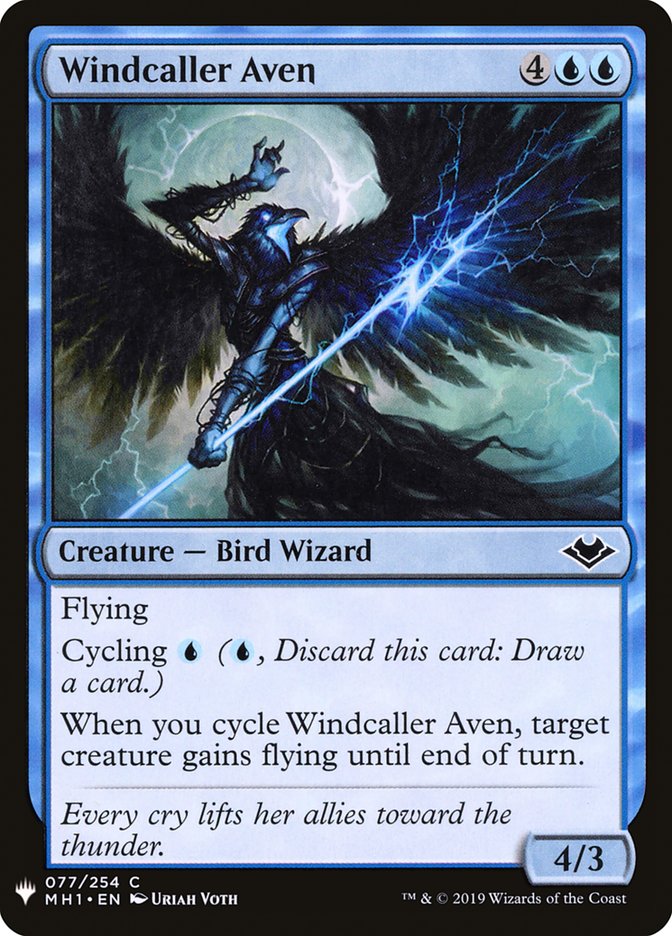Windcaller Aven [Mystery Booster] | Good Games Cannington