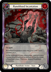 Runeblood Incantation (Yellow) [EVR108] (Everfest)  1st Edition Extended Art Rainbow Foil | Good Games Cannington