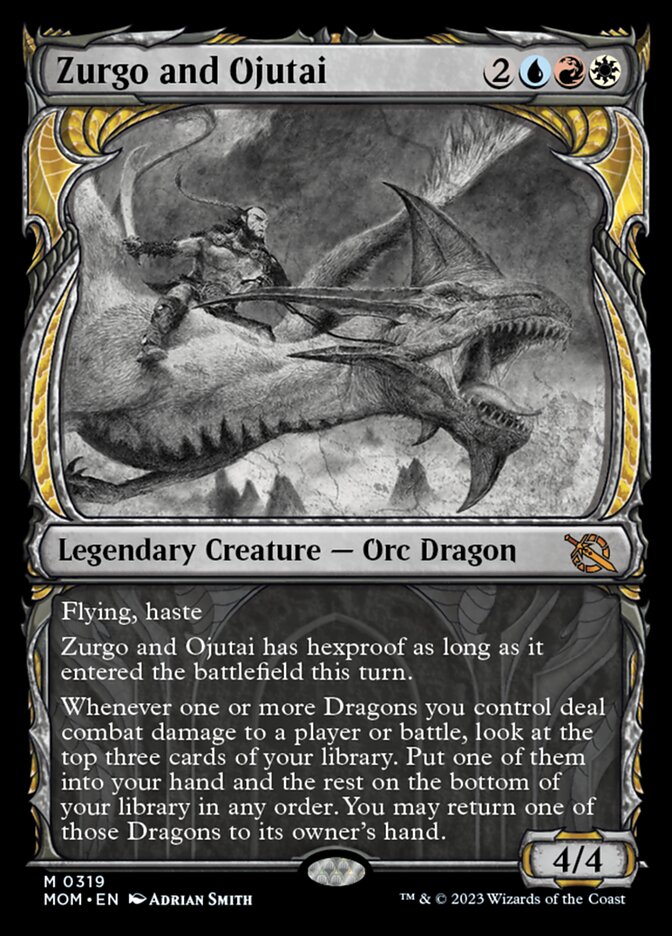 Zurgo and Ojutai (Showcase Planar Booster Fun) [March of the Machine] | Good Games Cannington