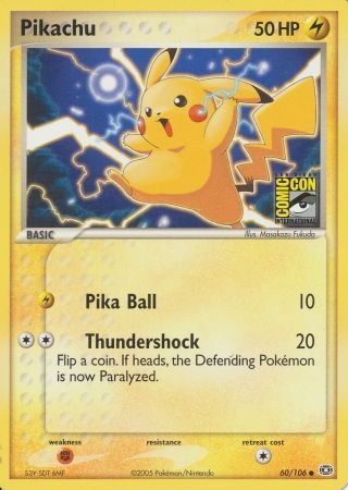 Pikachu (60/106) (2005 San Diego Comic Con) [Miscellaneous Cards] | Good Games Cannington