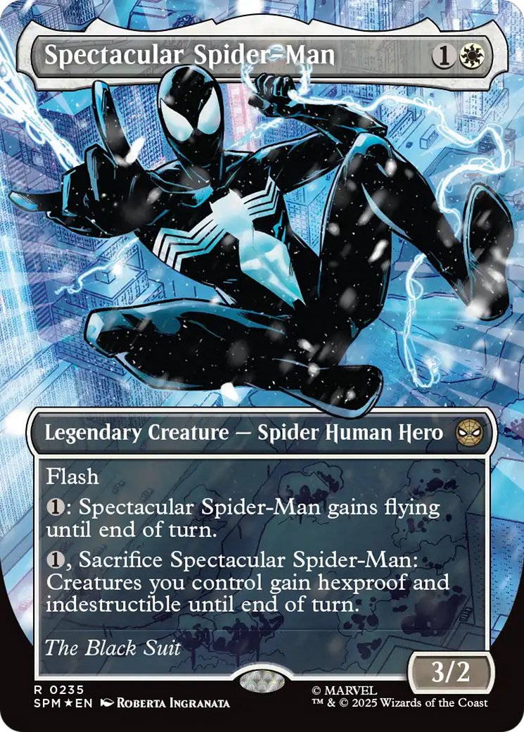 Spectacular Spider-Man (0235) (Borderless) (Textured Foil) [Marvel's Spider-Man] | Good Games Cannington