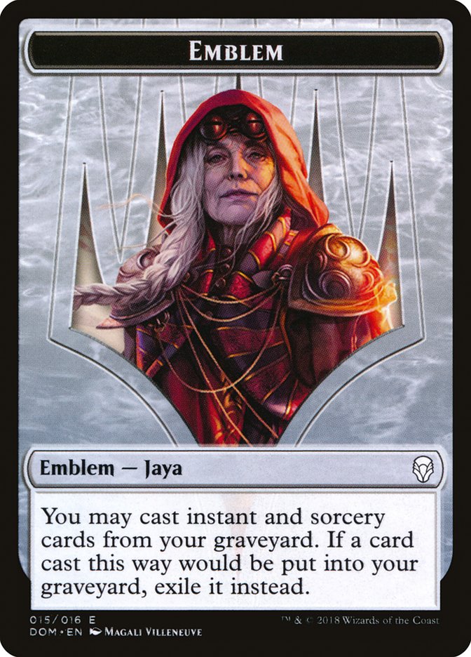 Jaya Ballard Emblem [Dominaria Tokens] | Good Games Cannington