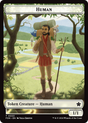 Copy // Human Double-Sided Token [Foundations Tokens] | Good Games Cannington